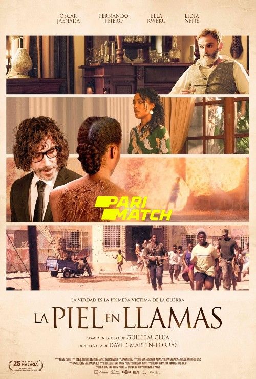 poster of La piel en llamas (2022) Hindi [Voice Over] Dubbed CAMRip